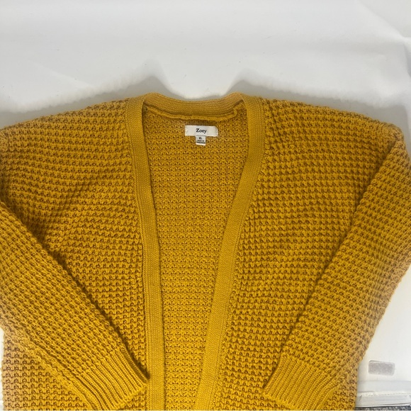 Elegant Mustard Cardigan for Women - Picture 3 of 13